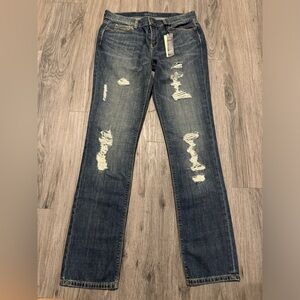 LONDONJEAN Distressed Blue Jeans